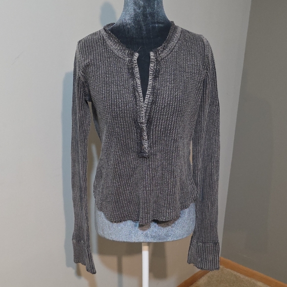 Free People Tops - Free People One‎ Colt Thermal Blue Sz S